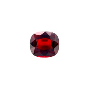 FINE 1.06ct Vivid Red Spinel NATURAL Cushion Cut 6.7x6mm RARE loose gemstone vs