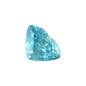 NATURAL 1.71ct Vivid NEON Blue Zircon FANCY cut loose gem 8.1x5.9mm vs