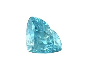 NATURAL 1.71ct Vivid NEON Blue Zircon FANCY gema suelta cortada 8.1x5.9mm vs