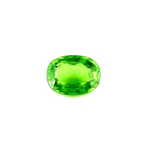 1.09ct Vivid Green VIVID Tsavorite Garnet Oval Cut Loose Gemstone 7.2x5.3mm
