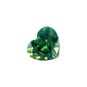 2.16ct GIA CERTIFIED Vivid Green NATURAL sapphire australian heart cut rare gem