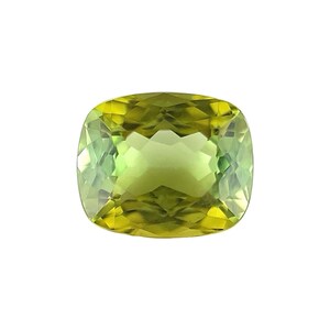 1.95ct NATUAL Vivid Yellow Green Tourmaline Fancy Cushion Cut 8.5x7mm