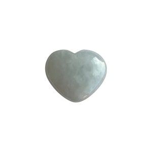 NATURAL 4.61ct White Jadeite Jade IGI CERTIFIED ‘A’ Grade Heart Cabochon Gem