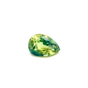 AUSTRALIAN 1.02ct Blue Green PARTI Colour Sapphire UNHEATED Pear Cut 7x5mm Gem