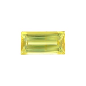 Natural Sphene Titanite 1.08ct Green Yellow Baguette Cut 8.4x4.4mm RARE Gem