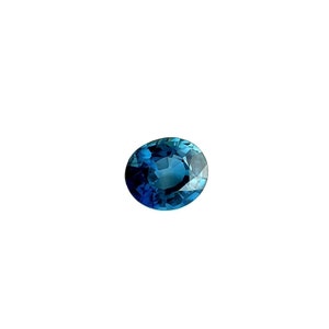 0.73ct DEEP Blue NATURAL Sapphire Oval Loose Cut Gemstone 5.8x4.8mm VS