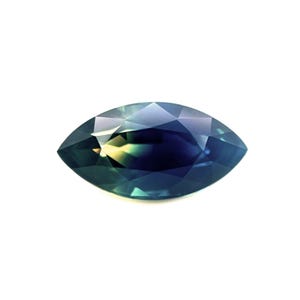 3.07ct Australian Bi Colour Sapphire GIA Certified Untreated Parti Gem 12x6.2mm
