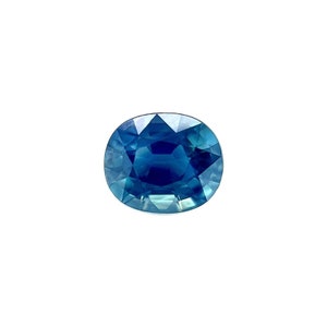 1.02ct Fine Green Blue Sapphire GRA CERTIFIED Oval Cut RARE Loose Gem 6.3x5.3mm
