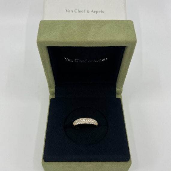 Van Cleef & Arpelsリング Vintage Alhambra ring 18K yellow gold, Diamond, Onyx- Van