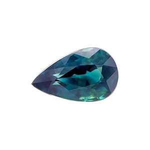 GIA CERTIFIED 1.06ct NATURAL green blue teal sapphire untreated pear teardrop