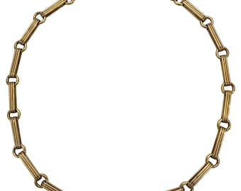 Rare Vintage Van Cleef & Arpels 18k Yellow Gold Paperclip Link Chain Bracelet