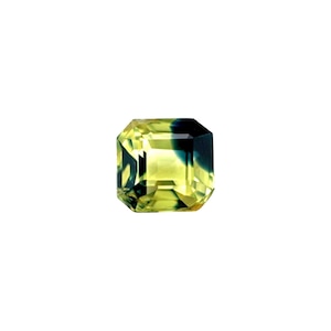 Unique UNTREATED Parti Bi Colour Australian Sapphire Octagon 0.78ct Green Blue