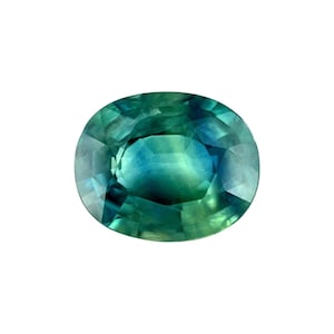 NATURAL 2.29ct Vivid Blue Green Sapphire Oval NATURAL Loose Gemstone 9x7.2mm