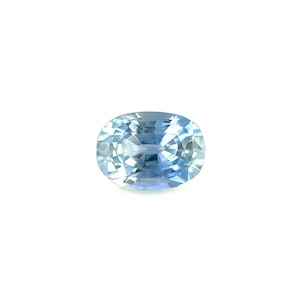 1.13ct Light Blue Ceylon Sapphire Oval Cut Loose RARE Gemstone 7x5mm VVS