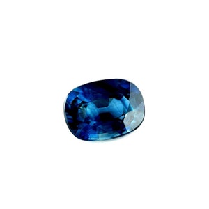 NATURAL Green Blue Teal Sapphire 0.87ct Australian Cushion Cut Gem 6.3x4.6mm