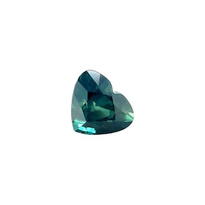 NATURAL 1.04ct Sapphire Untreated Heart Cut Green Blue GIA CERTIFIED no heat gem