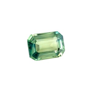 1.07ct Sapphire NATURAL Green Emerald Octagon Cut 6.8x5mm VS Loose Gem