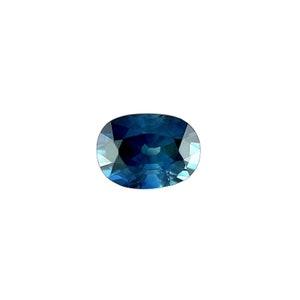FINE 0.86ct Green Blue NATURAL Thai Sapphire Oval Cut RARE Gem 6.2x4.5mm vs
