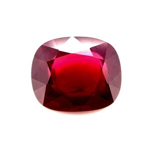 LARGE 7.97ct Vivid Purple Red Rhodolite NATURAL Garnet Cushion Gem 12.7x10.5mm