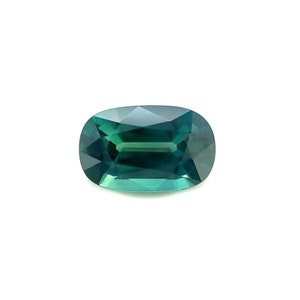 1.48ct Vivid Blue Green NATURAL Sapphire GRA CERTIFIED Elongated Oval Cut Gem