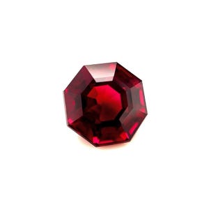 3.09ct NATURAL Purple Red Rhodolite Garnet FANCY Square Octagon Cut 8.3x8mm IF