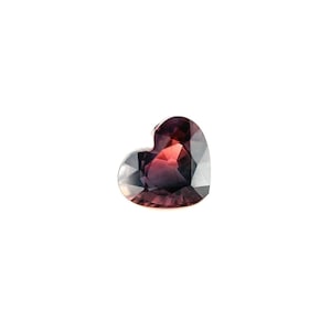GIA CERTIFIED Bi Colour Sapphire NATURAL 1.15ct untreated purple pink heart cut