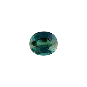 FINE 1.01ct Blue Green Teal NATURAL Untreated Sapphire Oval Cut RARE 6x5mm vs