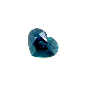 2.31ct NATURAL Blue Sapphire Australian Heart Cut RARE Loose Gem 8.5x6.8mm