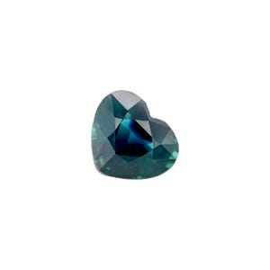 GIA CERTIFIED 1.03ct Deep Blue Sapphire UNTREATED heart cut natural 6.2x5.4mm