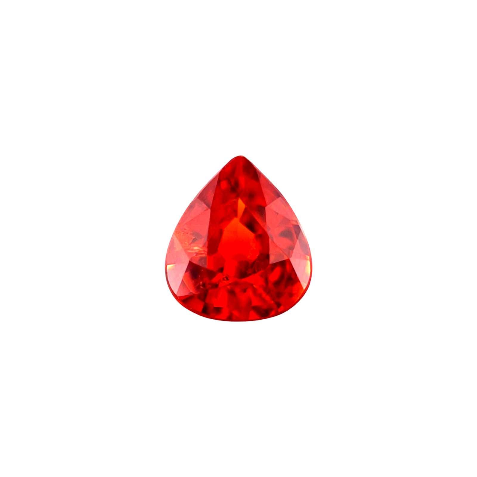 天然 1.42ct 鮮やかなオレンジスペサルティンガーネット ペアカット