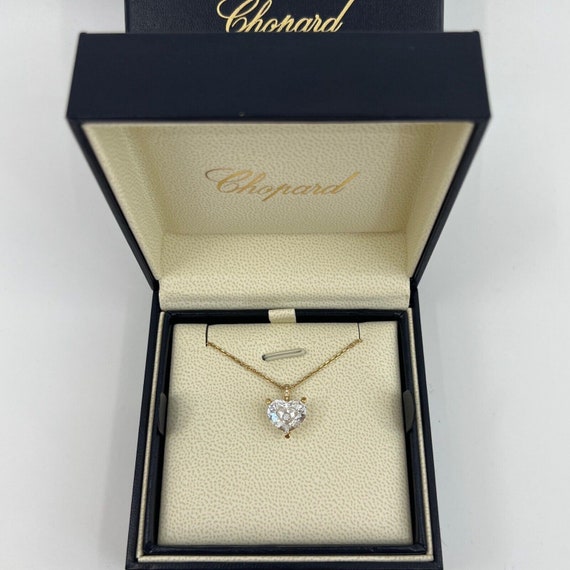 Vintage Chopard So Happy Diamonds Heart 18k Yello… - image 3