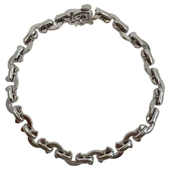 Rare Limited Edition CHANEL C Link Charm 18k White Gold Rare Limited Edition CHANEL C Link Charm 18k White Gold
