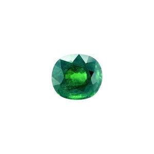 NATURAL 1.39ct Tsavorite Garnet DEEP Green CUSHION Cut Rare Gem 6.3x5.7mm
