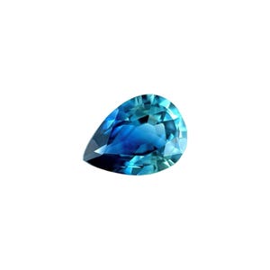 1.03ct NATURAL Vivid Blue Sapphire Pear Cut RARE Loose Cut Gem 7.5x5.5mm VVS