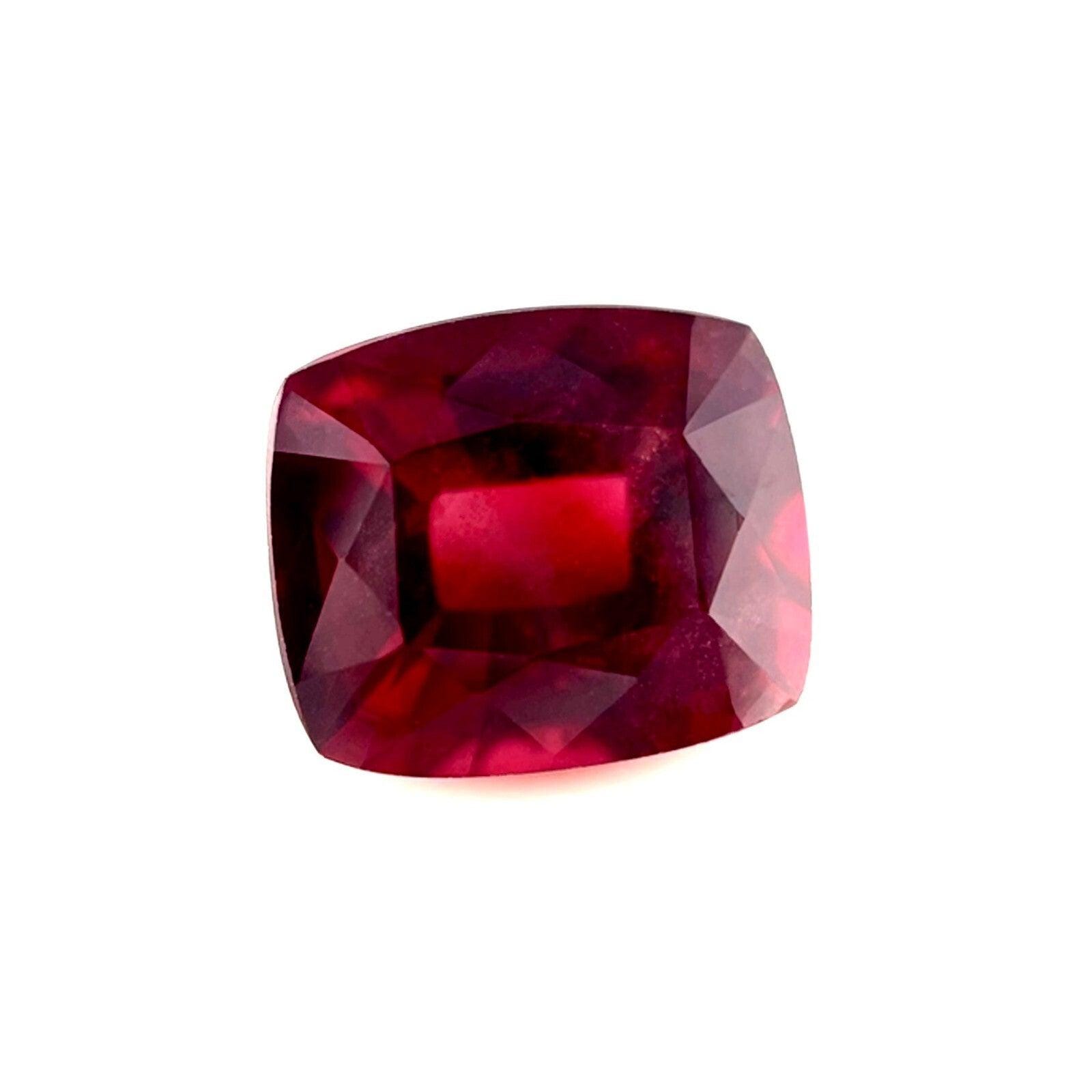 4,57 ct NATUREL grenat rhodolite violet rougeâtre taille coussin 9,5 x 8,2 mm gemme lâche - France