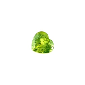 1.01ct Yellow Green Sapphire Australian NATURAL Heart Cut Loose Gem 6x5.6mm