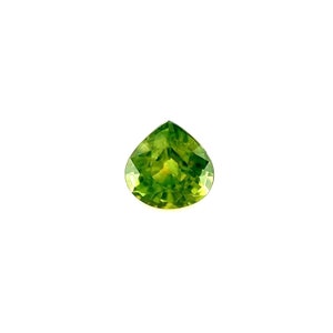 Unique Yellow Green Sapphire Natural 0.76ct UNTREATED Pear Cut 5x5.2mm
