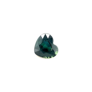 Natural Sapphire 1.04ct Heart Cut FINE Green Blue Loose Gem VS 6x5.6mm