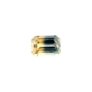 UNIQUE Parti Bi Colour NATURAL 0.52ct Sapphire Yellow Blue Octagon 4.9x3.5mm