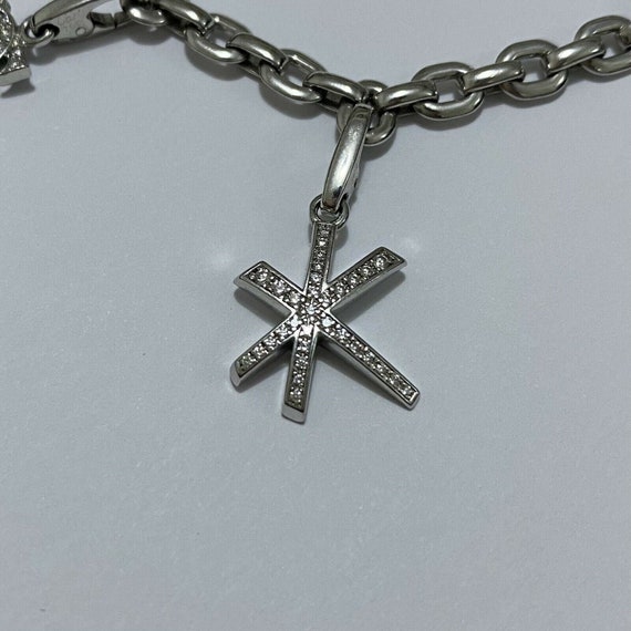 Cartier Meplat Charm Bracelet 18k White Gold Diamond Khandy  display picture 1
