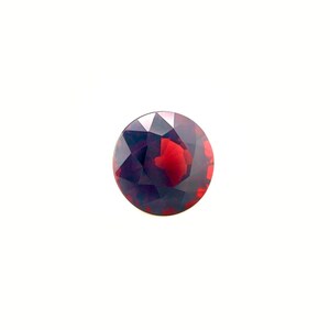 1.77ct Natural Red Orange Rhodolite Garnet Round Cut Loose Gemstone 7mm VS