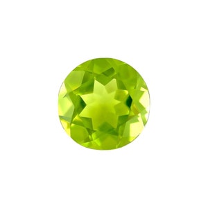 NATURAL 2 Carat Peridot Round Cut 8mm Vivid Green Calibrated Gem Supply