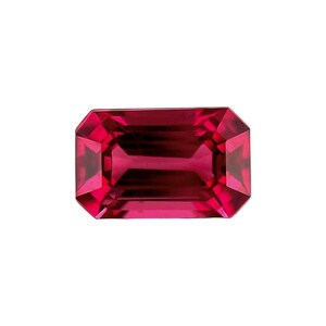 NAURAL 2.76ct VIVID Pink Purple Rhodolite Garnet Octagon Cut Loose Gem 9.3x6mm