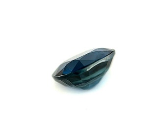 RARE !! SAPHIR VERT BLEU D'AUSTRALIE : 6.5 mm x 4.7 mm ★★ p441.129t