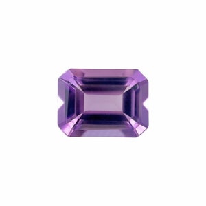 NATURAL Amethyst 8x6mm Vivid Purple Emerald Octagonal Cut Calibrated Loose Gem