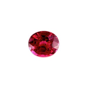 FINE 1,57 ct roxo vívido rosa rodolita granada oval corte solto gema 7,2x6mm VVS