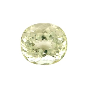 NATURAL 3.18ct Light Green Yellow Beryl Cushion Cut 9.2x8.3mm Loose Gem VVS