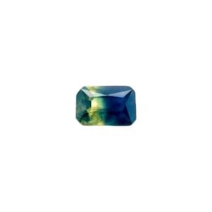 NATURAL Parti Bi Colour Sapphire AUSTRALIAN 0.47ct Blue Yellow Octagon 5x3.3mm