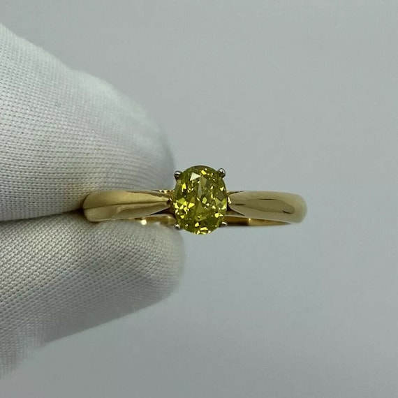 Fancy yellow deals green diamond