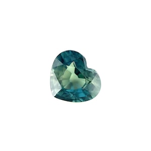 NATURAL 1.05ct UNTREATED Green Blue Sapphire GIA certified unheated heart cut if